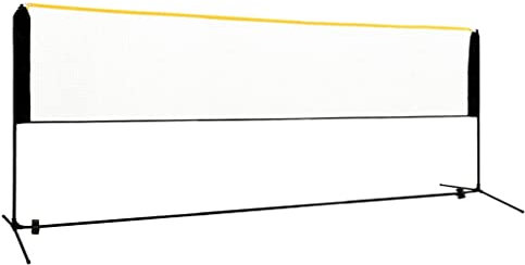 Sporting Goods Artikel- Verstellbares Badmintonnetz 400x103x94-158cm Metall