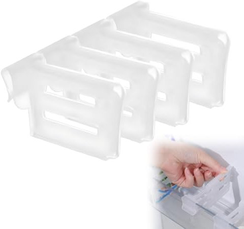 16 Piezas Divisores para Frigorífico, Divisor Lateral para Frigorífico, para Congelador, Huevos, Fruta, Bebidas y Separación de Alimentos Asignador espacio para refrigerador