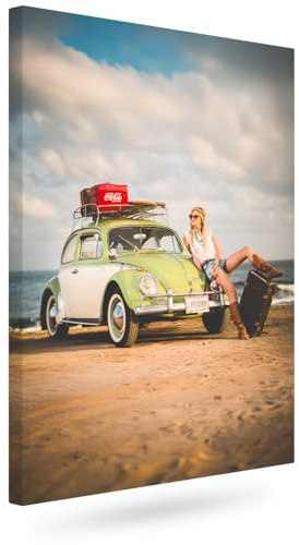 colorland. Leinwand Bilder mit eigenen Fotos 60x90 (Hochformat) personalisiert Bild Leinwandbild personalisiert Kunstdruck Personalisierbares Geschenk