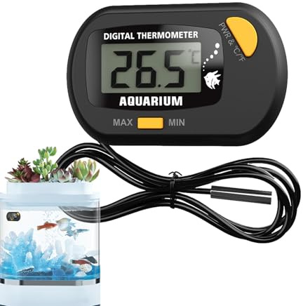 Terrarientemperaturkontrolle Terrarienthermometer, Aquariumtemperaturmonitor - Terrarienthermometer Temperatur- und Feuchtigkeitsmesser Terrarium-Terrariumthermometer Digitales Aquarienthermometer | B