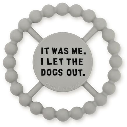 Baby Teether by Bella Tunno, Silicone Teethers for Babies 3-6 Months, 6-12 Months, Baby Toys, Pacifier, Teething Relief, Boys, Girls, Dogs Out
