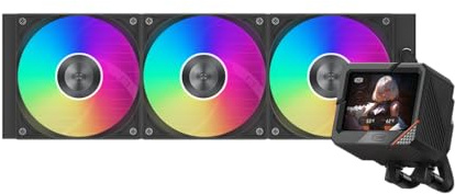 PCCOOLER CPS GT360 ARGB Display BK AIO CPU Cooler Écran IPS de 3,5 pouces TDP 310W Système de refroidissement liquide installé 3 ventilateurs PWM ARGB Intel LGA 1851/1700/1200 & AMD AM5/AM4 Noir