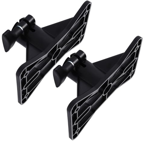 DIYEAH 2pcs Heavy Duty Speaker Tripod Stand with Plastic Tray Bracket for Speaker Mounting in Studios and Public Amenities for Practical Use and Stability