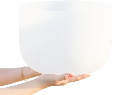 Kristall klangskål 11 tum handgjorda kristall-klangklockor 440/432HZ yoga meditation professionell slagverksljudsterapi(11 tum och not 432HZ)