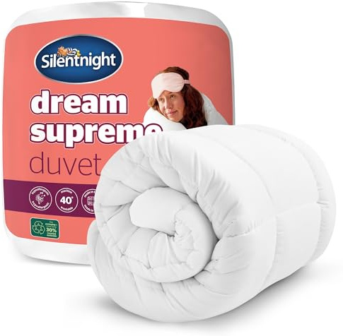 Silentnight Dream Supreme 10.5 Tog Double Duvet - Cloud-Like Comfort for All Year Round - Generous Filled for Sink-In Relax Feel - Soft Touch Hypoallergenic Covers - Machine Washable, Double Quilt