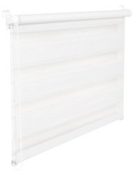 KS Handel 24 DOPPELROLLO DUOROLLO 90 cm BREIT 150 cm LANG Weiss INKL. SEILZUG FENSTERROLLO KLEMMROLLO Jalousie