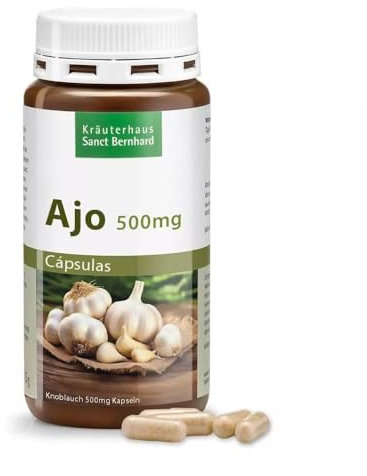 Ajo Cápsulas 500mg – 180 Cápsulas