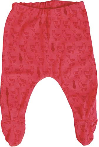 iobio Strampelhose Feinripp Wolle (Lama Red, 74/80)