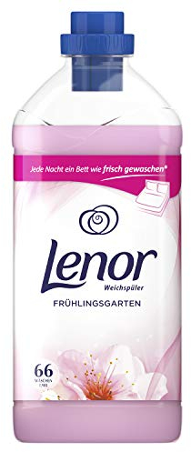 Lenor Weichspüler, Flauschige Wäsche, Frühlingsgarten, 66 Waschladungen (1.98 L)