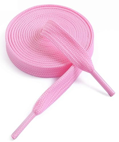 VSUDO Shoe Laces for Trainers, 5/16 Fine Weave Flat Shoelace for Sneaker | Fine Weave Men Women Flat Trainer Laces, Saty Tied, Durable Shoelace for Sneaker, Casual Gym Sport Shoelace