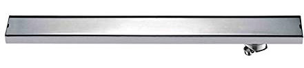 SHUGUANG Desagüe Ducha 304 Acero Inoxidable Cepillado Cuadrado Canaleta de Drenaje de Suelo Desodorante Gran Desplazamiento Drenaje de Ducha para Patio, Baño, Cocina,80cm