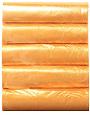 Bolsas Para Contenedores De Trabajo Pesado, Sacos De Basura Diaria Para El Baño De La Cocina De La Oficina En El Hogar, Revestimientos Transparentes De Galón Biodegradables Con Cordón. (Amarillo)