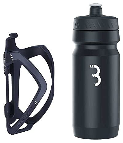 BBB FlexCage CompTank Combinaison Bouteille d'eau et Support Vélo, Noir/Blanc, Taille Unique