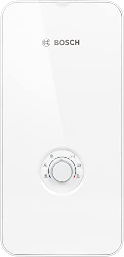 Bosch elektronisch geregelter Durchlauferhitzer Tronic Comfort Plus 21/24/27 kW - Umschaltbar, druckfest, stufenlose Temperaturwahl, moderne Glas-Optik, weiß [Energieklasse A]