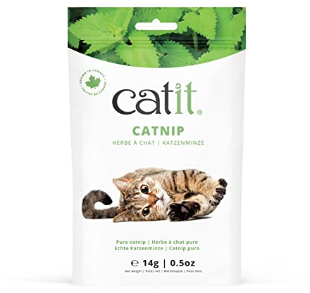 echte Katzenminze aus getrockneten Katzenminzeblättern und -blüten von kanadischer Qualität, 14g Beutel