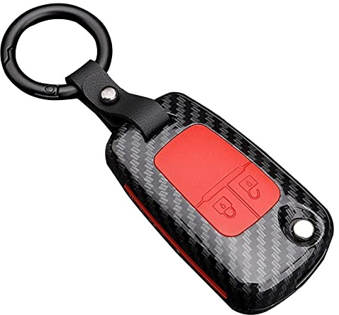 OTMIK Schutzhülle für Autoschlüssel, ABS-Kohlefaser, passend für Opel Astra Corsa Meriva Zafira Astra J Mokka Insignia Chevrolet Schlüsselgehäuse (2 Tasten)