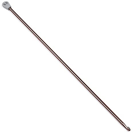 Coopay Tunesische Häkelnadel 5,0 mm, 35 cm Lange Häkelnadeln für Tunesisches Häkeln, Aluminium Tunesische Häkelnadel, Tunesische Häkelnadeln für Tunesische Häkelprojekte, Tunesische Häkelnadeln 5 mm