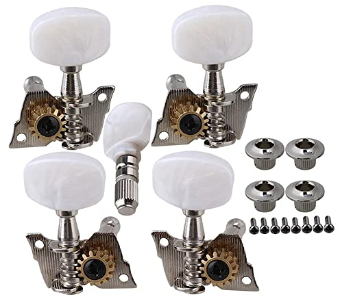 Fxndknjks 5PCS Durable Banjo Semiclosed Right Tuning Peg Key for Guitar Parts 2 Left 2 Right