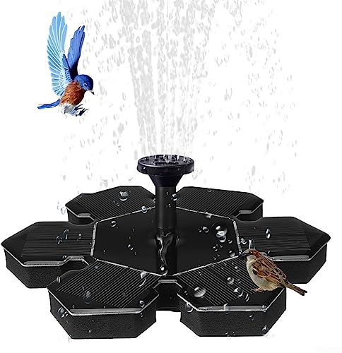 Solar Springbrunnen,Neuer Solarbrunnen in Lotusform, 7V/1.4W Solar Springbrunnen 2023 Upgrade, für Gartenteich Oder Vogel-Bad Fisch-Behälter