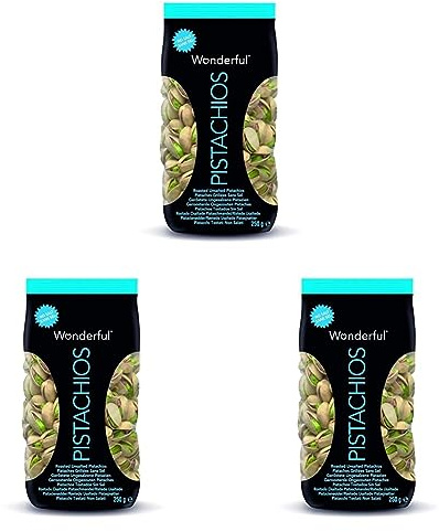 Wonderful Pistachios - Pistaches sans sel 250g (Lot de 3)