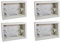 4 Pezzi Scatola esterna 503 Cassetta da parete 3 moduli 3 posti bianco per prese elettriche compatibile con tutte le serie civili (4)