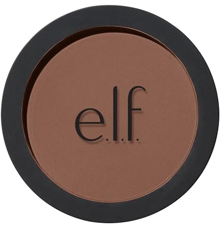 e.l.f. Primer-Infused Bronzer, per un make-up a lunga tenuta che aderisce alla pelle, leggero e modulabile, applicazione facile e uniforme, prodotto vegano e non testato sugli animali, Desert Sun