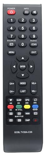 Azwok Telecomando di ricambio per Saba Brandt United OK. TV B3225HD OLE20670H-SB ODL32470-B ODL24470-B ODL40570B-SAT ODL28470-B OLE20670H-SB-BD4 ODL32570 OLE19570B ODL. 32670332H-DB ODL