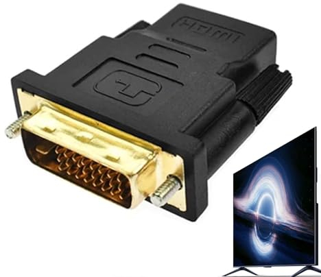 High-Definition-Multimedia-Schnittstelle auf DVI-I-Stecker-Adapter,High-Definition-Multimedia-Schnittstelle auf DVI-Adapter,Stecker-auf-Stecker-High-Definition-1080P-DVI-I-Adapter - Vergoldeter Adapte
