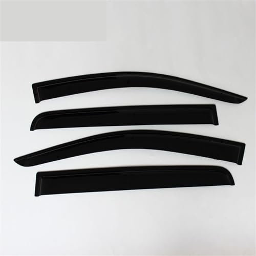 Car Windabweiser Seitenfensterabweiser Für Ford Für Ranger Für Wildtrak T6 T7 T8 12–21 Weathershileds Fenstervisier-Lüftungsschirme Sonne Regenschutz Auto Seitenfensterabweiser(Schwarz)
