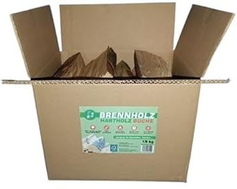 15kg Buchenbrennholz - ofenfertig - Scheitlänge 25cm - trocken - Ofen, Feuerschale, Lagerfeuer, Smoker - Kaminholz - Brennholz - Brennstoff - Grillholz - Feuerholz (15, Kilogramm)