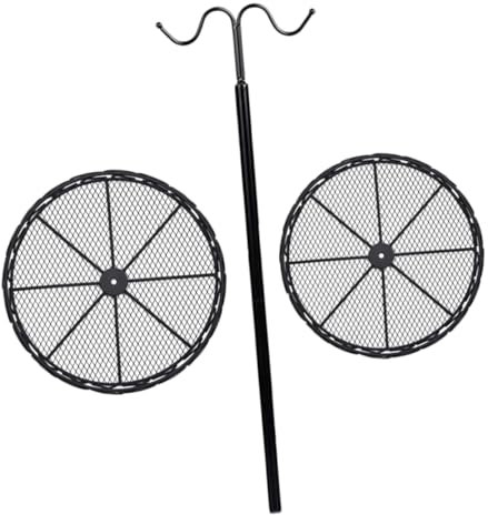 Cabilock Canasta De Frutas Cesta Tazón De Frutas y Verduras Frutero Decorativo Fruta De Mostrador Alambre De Cocina Frutero Con Colgador De Plátanos Fruteros De 2 Niveles Planchar Black