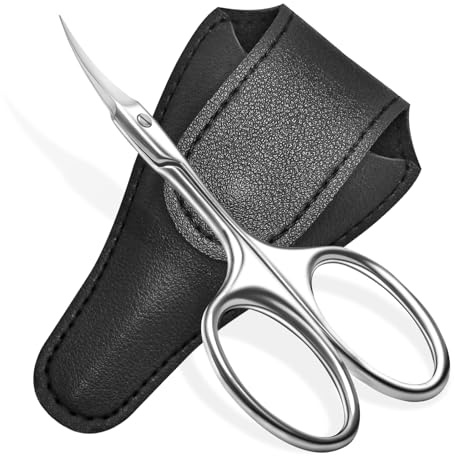 Diesisa Curved Cuticle Scissors - Professional Stainless Steel Beauty - Sharp Small Nail Scissors - Precise Pointed Tip - for Manicure, Eyebrows, Eyelash,Hair