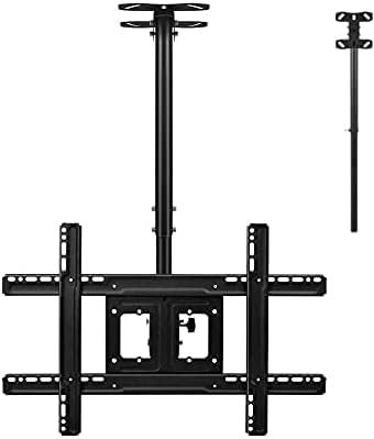 Soporte de techo para televisores de 26 y 65 pulgadas, altura ajustable, movimiento completo, soporta hasta 50 kg, multifuncional para televisores planos y curvos