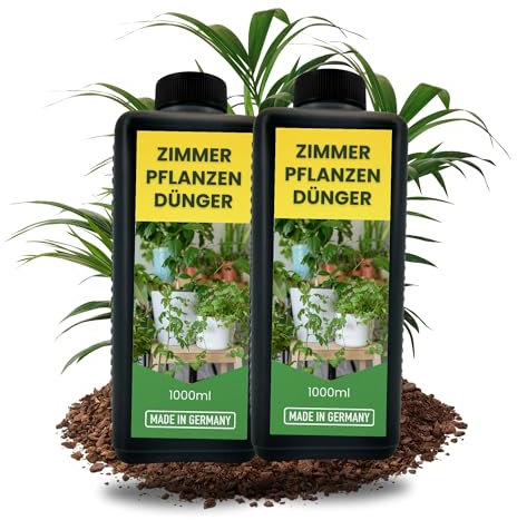 TronicXL Abono líquido para plantas de interior, 2 litros, fabricado en Alemania, universal, 2000 ml, 2 litros, abono para plantas de interior, abono para plantas verdes, crecimiento de hojas y raíces