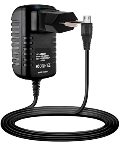 Guy-Tech AC/DC Adapter Kompatibel für Excelvan ET704 7 Android 4.2 Dual SIM Kamera 3G Phablet Tablet PC Stromversorgungskabel Eingang: 100-240 VAC Weltweiter Einsatz + EU-Stecker