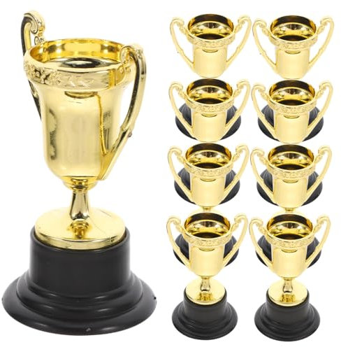 Didiseaon 30stücke Teiliges Mini Kunststoff Trophäen Kleine Preiswürdige Belohnungen Mit Sockel Für Kindergarten Partyspiele Kinderförderung Und Tischdekoration