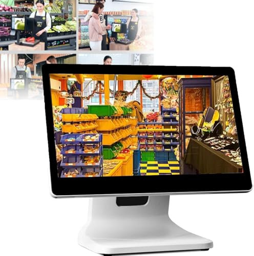 Pc Pos Touchscreen Da 15,6 Pollici, Registratore Di Cassa Intelligente All-In-One, Monitor Multi-Touch, Cpu N2930, 4 Gb Di Ram, Ssd Da 64 Gb, Windows 10, Per Ufficio E Ristoranti