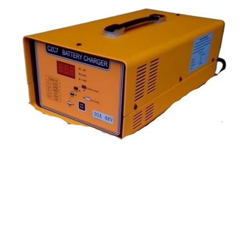 COKYIS Chargeur de Batterie Portable Intelligent 48 V 30 A 45 A, Chariot élévateur électrique for véhicule, gerbeur, transpalette, Club de Golf, Accessoires de Voiture(48V 30A AC110V)