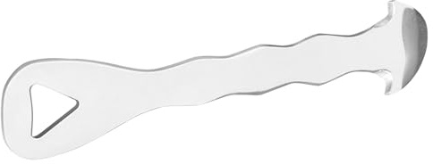 Mobestech Pelador de Naranjas de Acero Inoxidable 13 Cm para Cítricos, Herramienta Manual Precisa para Pelar Pomelo, Limón y Lima en Cocina Doméstica, Mango Ergonómico Antideslizante,