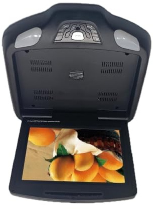 Monitor For Auto DVD Da 12,1'' Con Lettore Video HD 1280 * 800RGB, Schermo LED, Tetto, HDMI, FM Facile Da Installare Per I Viaggi(Black)