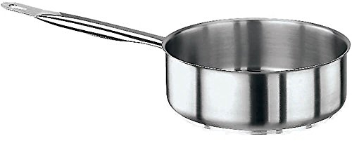 Paderno 11008-18 Casseruola Bassa, Un Manico, in Acciaio Inox, 18 cm