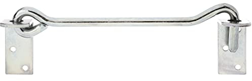Alberts 209223 Sturmhaken | mit Winkelplatten oder Ösen auf Platten | galvanisch verzinkt, dickschichtpassiviert | Länge 590 mm | Haken-Ø 12 mm