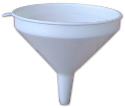 Imbuto per travaso in PP, mis. Ø 8 cm, colore bianco