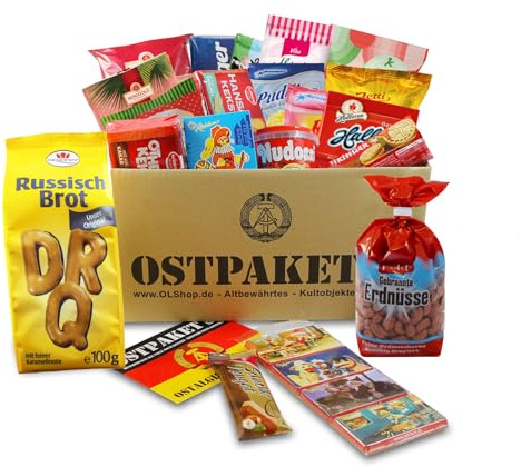 Ostpaket Süße Verführung mit 20 typischen Produkten der DDR Geschenkidee Spezialitäten Spezialitätenpaket Geschenkset, Ostprodukte