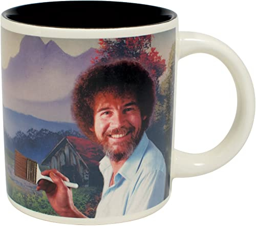 Bob Ross Self Painting Kaffeetasse | Kaffee-Tasse & Tee-Becher für Bob Ross Fans | Teetasse | Große Tasse ca. 350 ml | Geschenk für Maler:innen und Bob ross Fans zu Geburtstag, Weihnachten