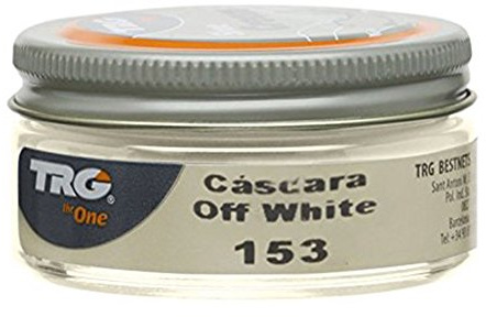 TRG Shoe Cream 1.7 Ounce Shoe Cream Amazing Vibrant Colors! | Shoe Care Self Shine Leather Boots, and Leather Shoes (#153 Off White), Off-white
