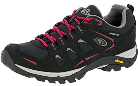 Brütting MOUNT FRAKES LOW Damen Trekking- & Wanderhalbschuhe, Schwarz/ Pink, 38 EU