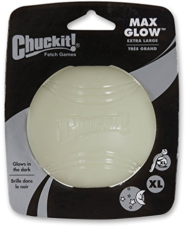 Chuckit! Max Glow Ball X-Large Ball - 3.5 Diameter - 1 Pack - Pack of 2