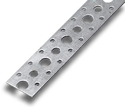 K-TECH-PRO Lochband Montagelochband Montageband Nagelband 17mm 10m auf Rolle Länge 10 m