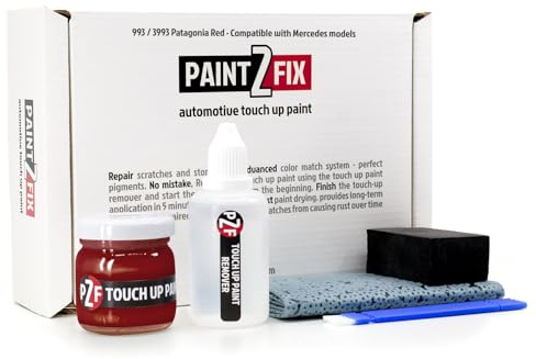 PAINT2FIX 993/3993 Patagonia Red (Patagonienrot Perleffekt) Kratzerreparatur- und Ausbesserungslack-Set für Mercedes